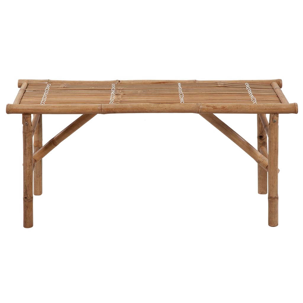 Panca da Giardino Pieghevole con Cuscino 118 cm in Bambù - homemem39