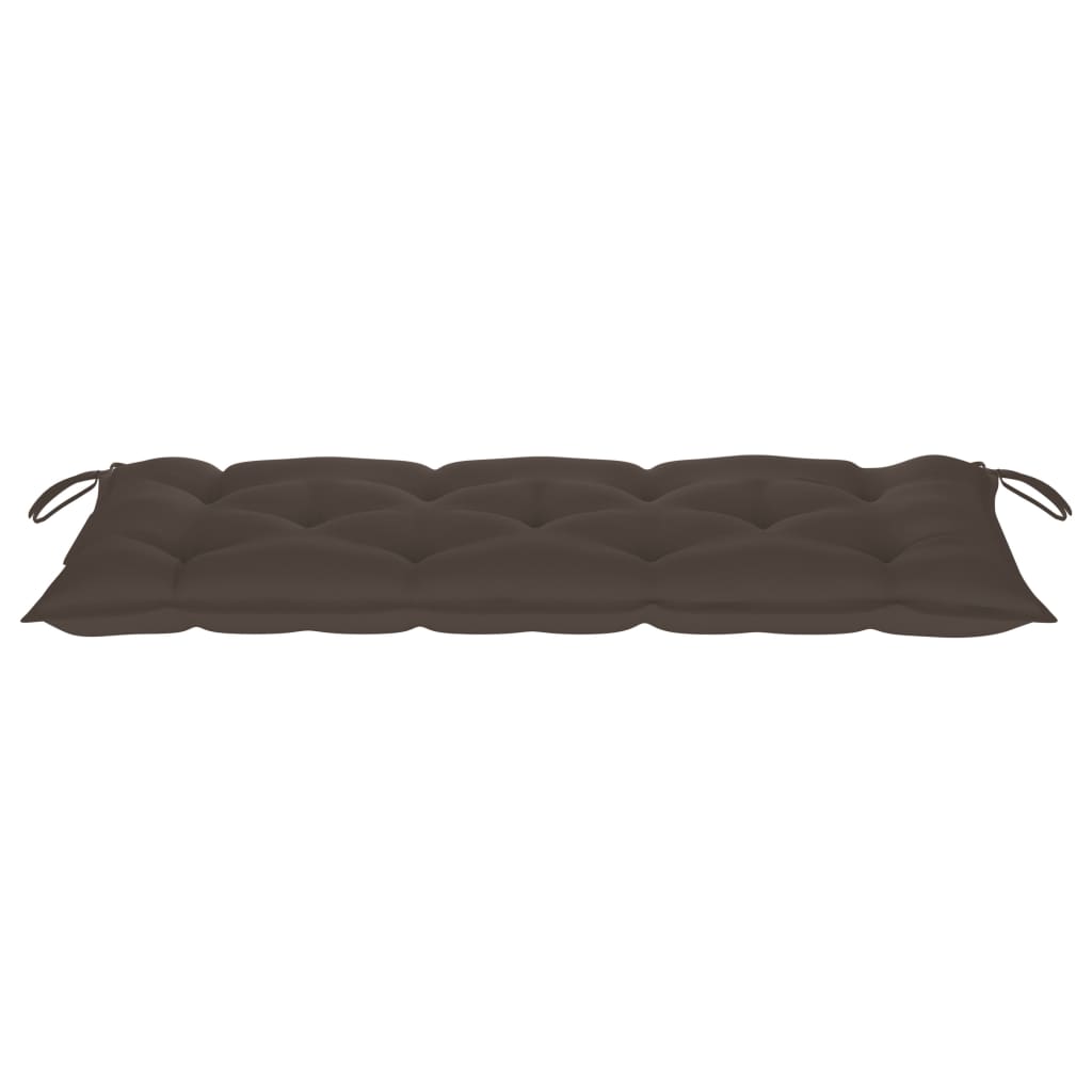 Panca da Giardino Pieghevole con Cuscino 118 cm in Bambù - homemem39