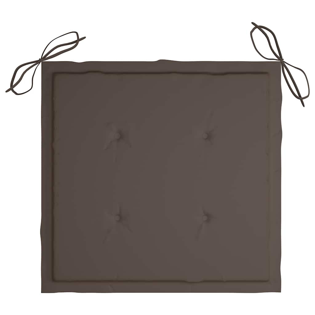 Set da Pranzo da Giardino 5 pz Pieghevole con Cuscini in Bambù | homemem39