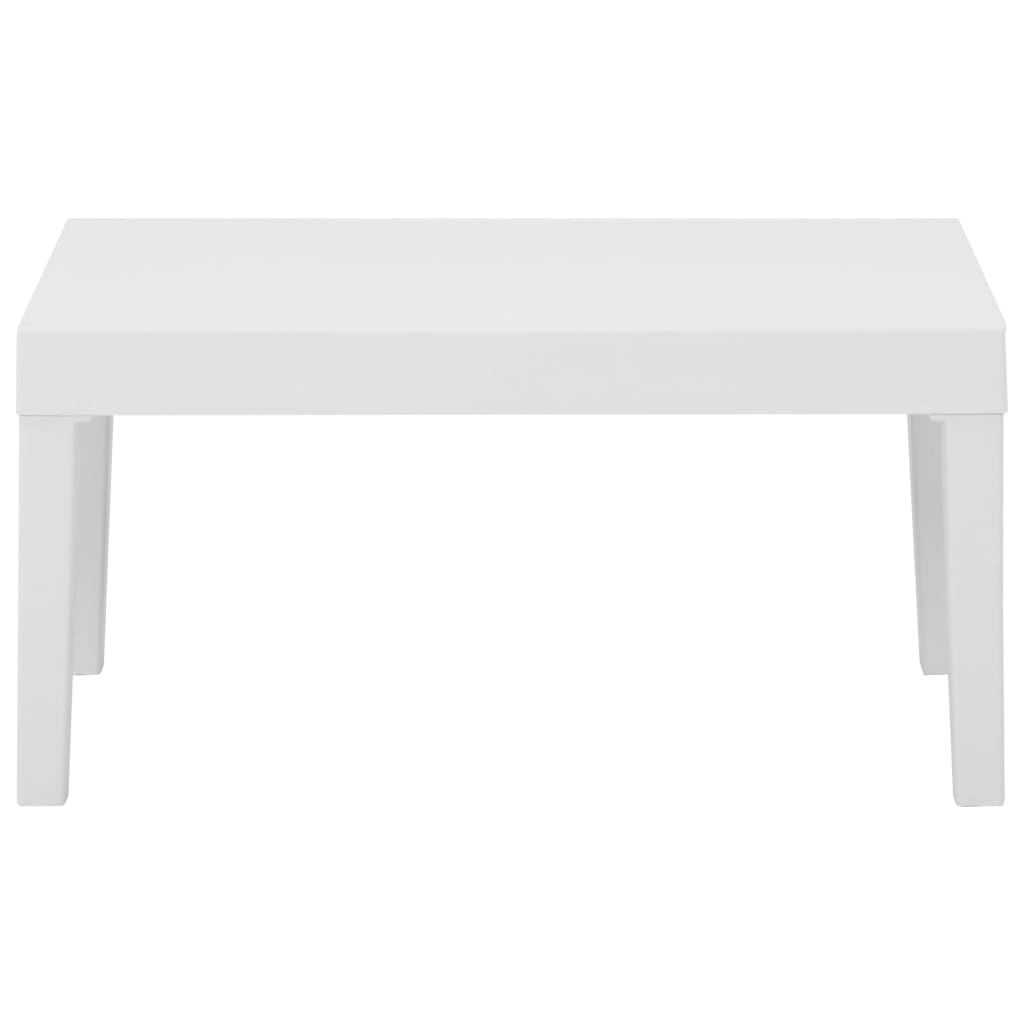 Set Divani da Giardino con Cuscini 6 pz in Plastica Bianco - homemem39