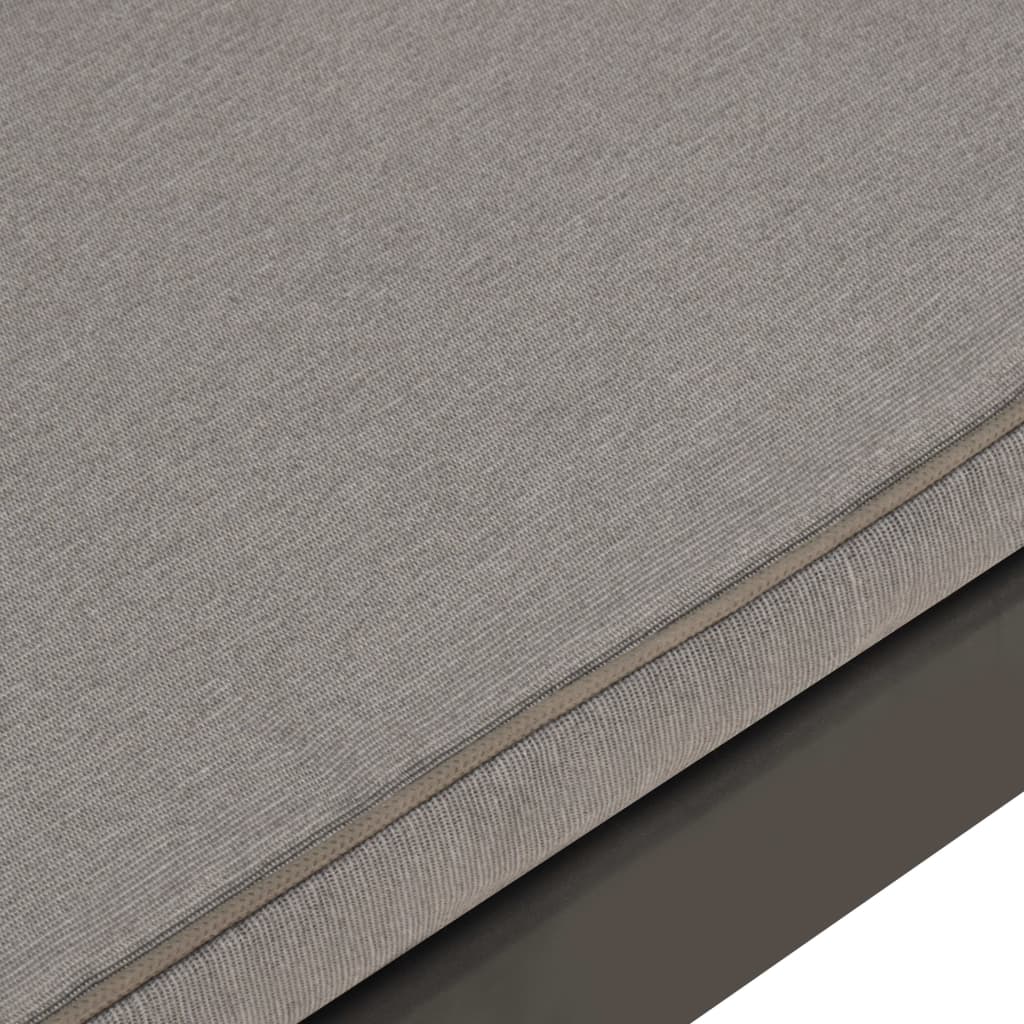 Set Divani da Giardino con Cuscini 6 pz in Plastica Grigio - homemem39