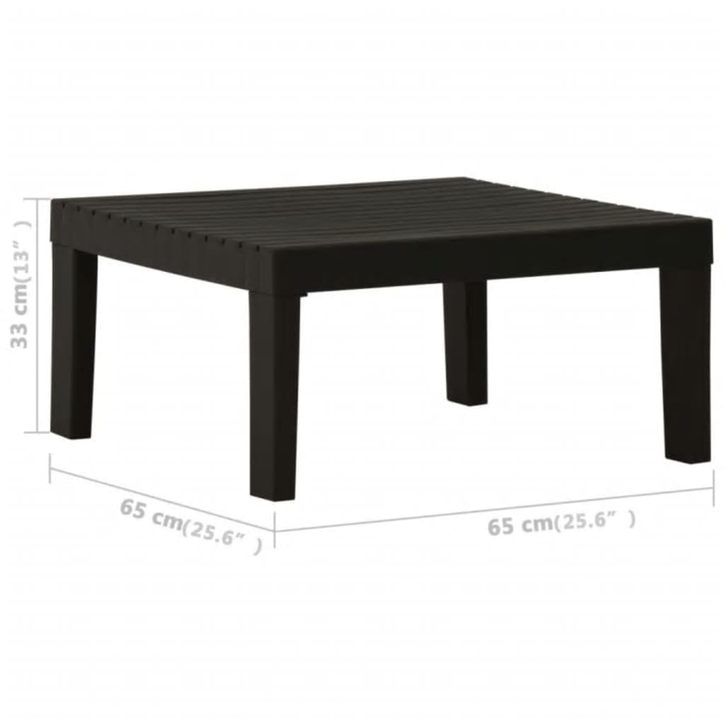 Set Divani da Giardino con Cuscini 6 pz in Plastica Grigio | homemem39