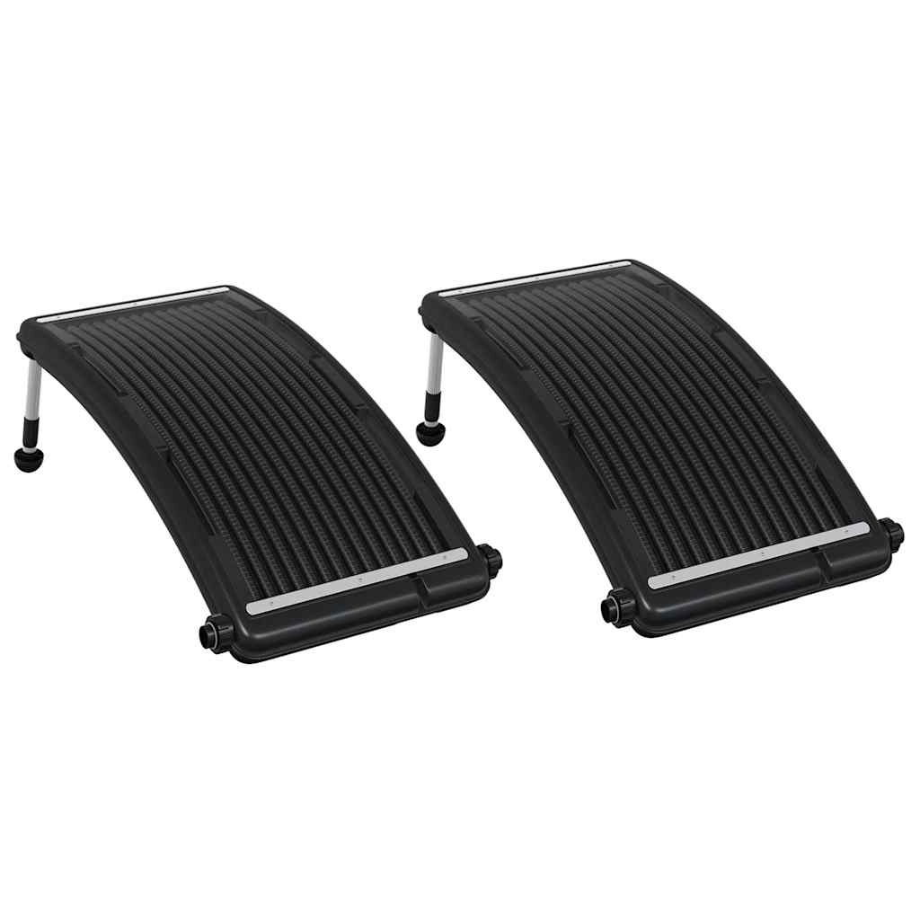 Pannelli Solari Termici Curvi per Piscina 2 pz 110x65 cm - homemem39
