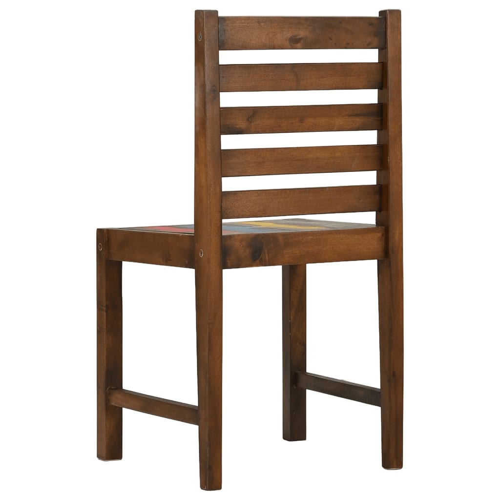 Sedie da Pranzo 4 pz in Legno Massello di Recupero - homemem39
