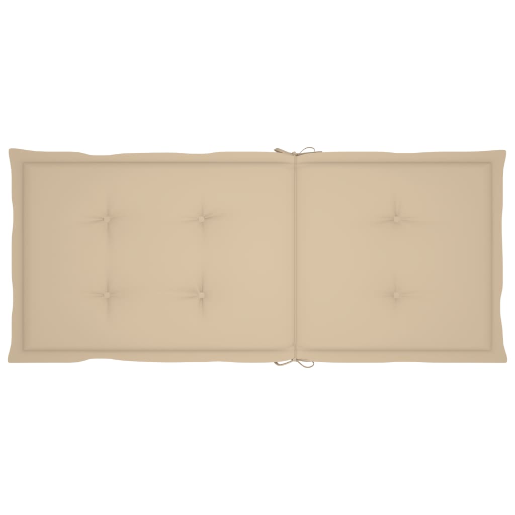 Sedie da Giardino Reclinabili 4 pz con Cuscini Massello Acacia - homemem39