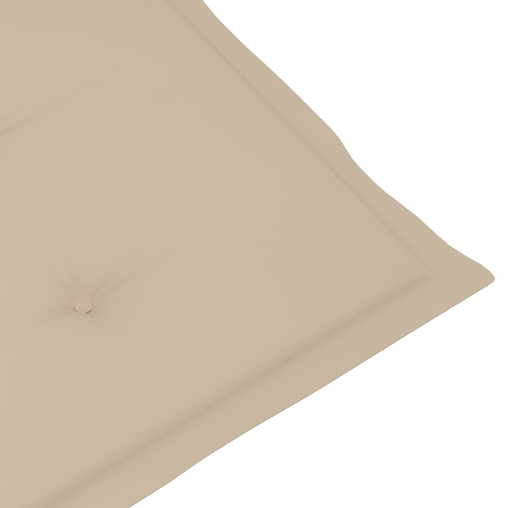 Sedie Giardino 4 pz con Cuscini Beige in Massello di Teak - homemem39