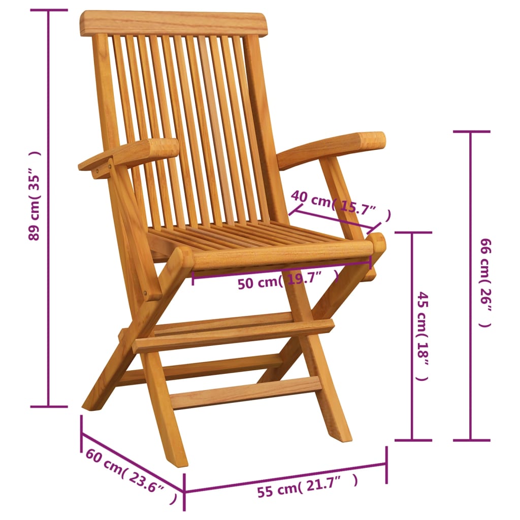 Sedie Giardino Cuscini Motivo Quadri Grigio 4pz Massello Teak - homemem39
