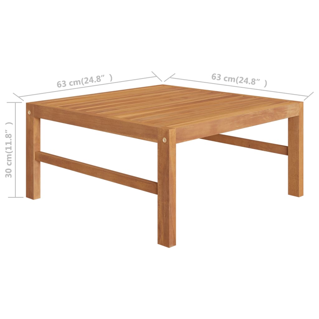 Set Divani Giardino 2 pz Cuscini Crema in Legno di Teak
