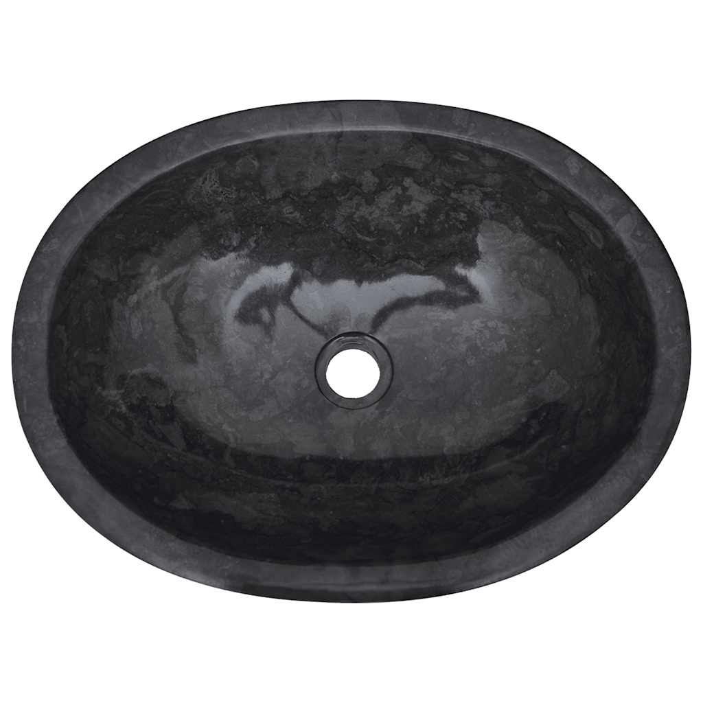 Lavandino Nero 53x40x15 cm in Marmo