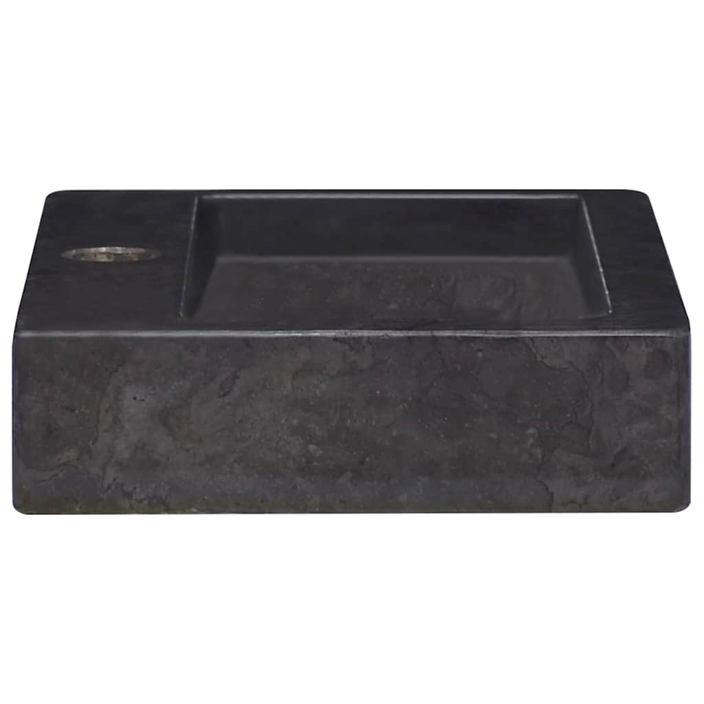 Lavello a Parete Nero 38x24x6,5 cm in Marmo
