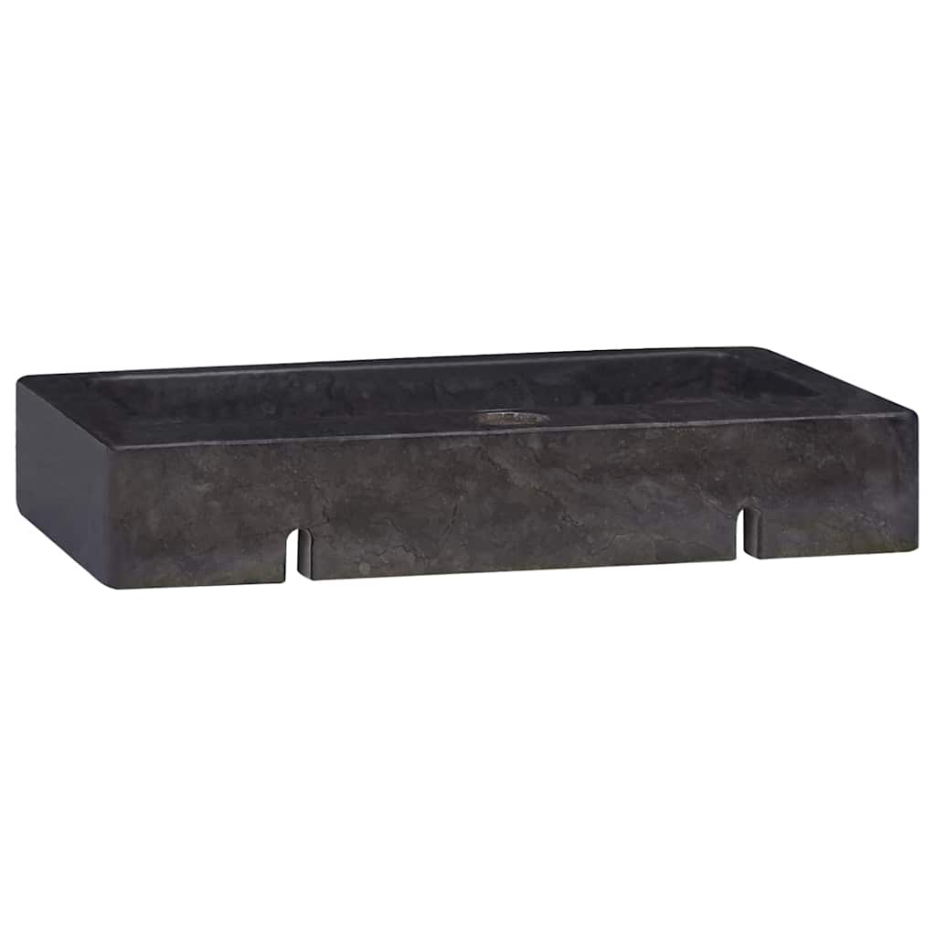 Lavello a Parete Nero 38x24x6,5 cm in Marmo