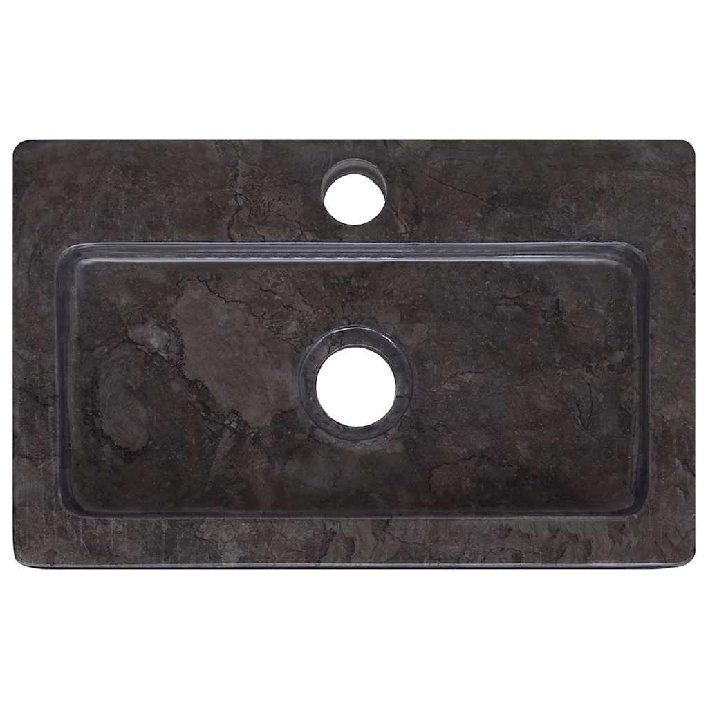 Lavello a Parete Nero 38x24x6,5 cm in Marmo