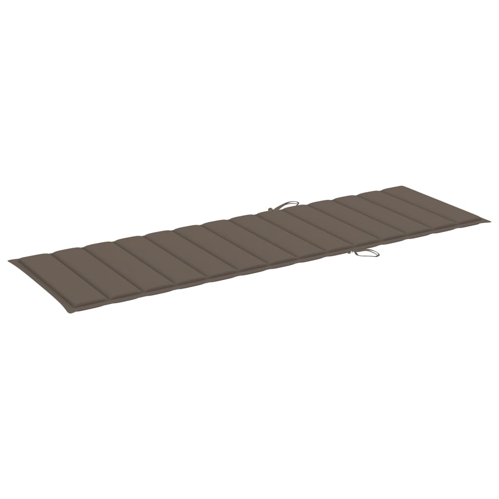 Lettino da Giardino con Cuscino Talpa in Legno Pino Impregnato - homemem39