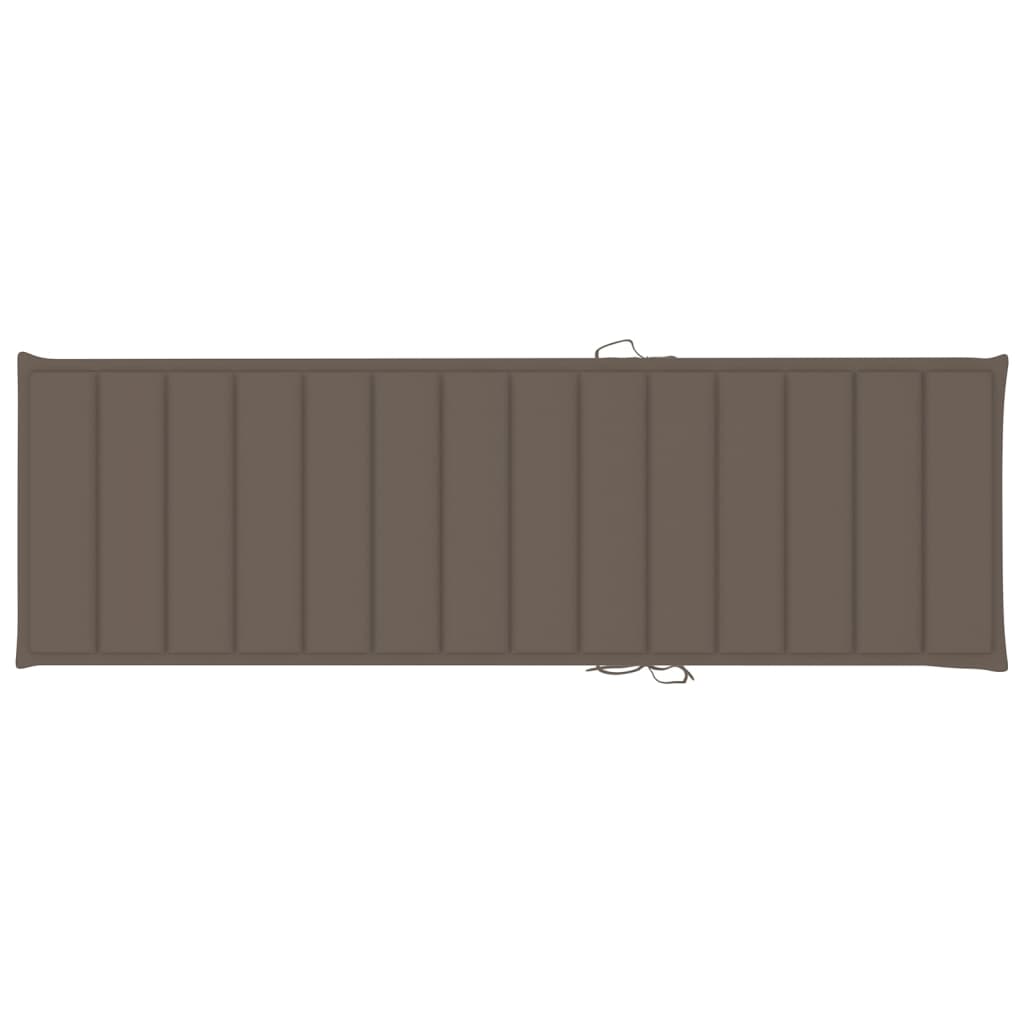 Lettino da Giardino con Cuscino Talpa in Legno Pino Impregnato - homemem39