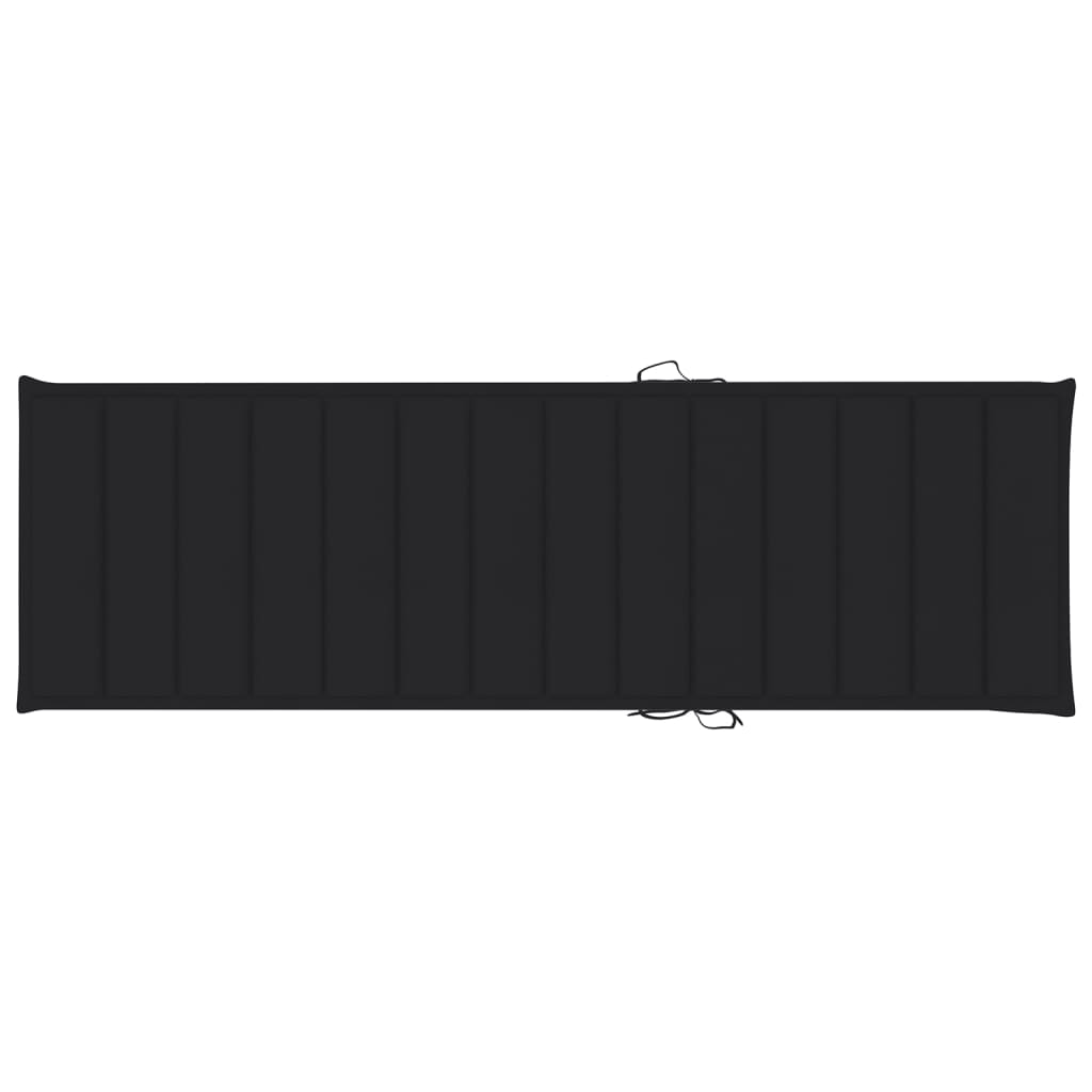 Lettino da Giardino con Tavolino Cuscino Legno Pino Impregnato - homemem39