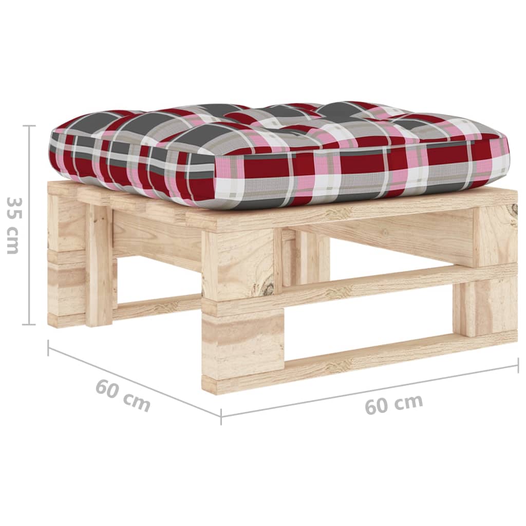 Ottomana da Giardino Pallet in Legno di Pino Impregnato | homemem39