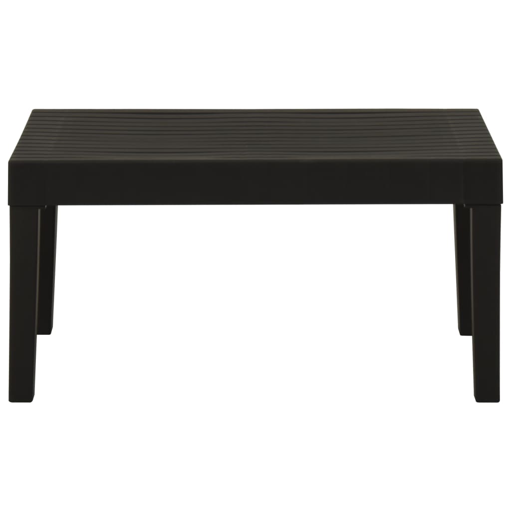 Tavolino da Salotto per Giardino in Plastica Grigio - homemem39