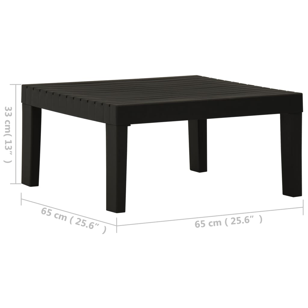 Set Divani da Giardino con Cuscini 2 pz in Plastica Grigio | homemem39