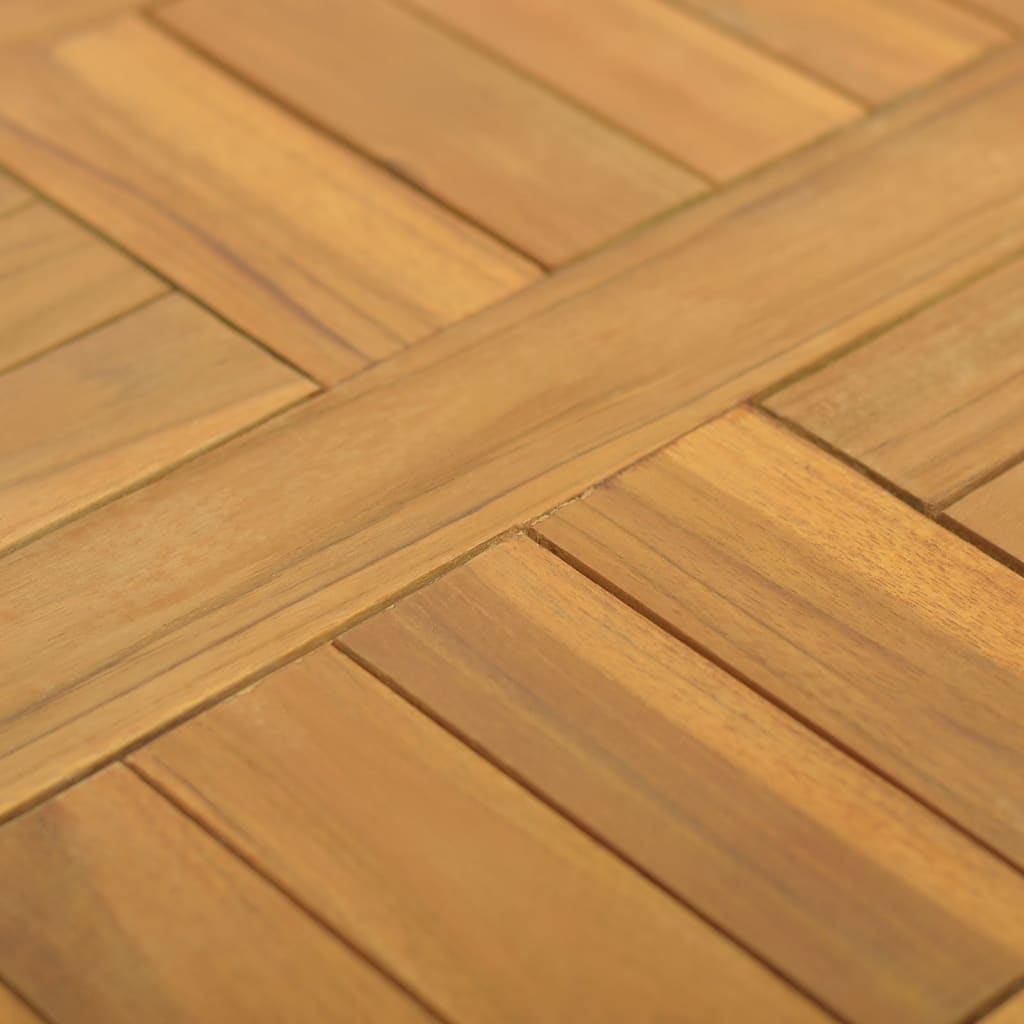 Piano Tavolo Quadrato 40x40x2,5 cm in Legno Massello di Teak - homemem39