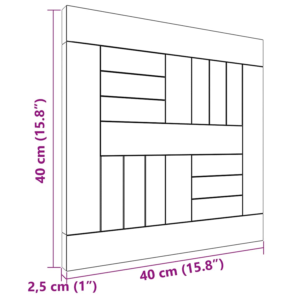 Piano Tavolo Quadrato 40x40x2,5 cm in Legno Massello di Teak