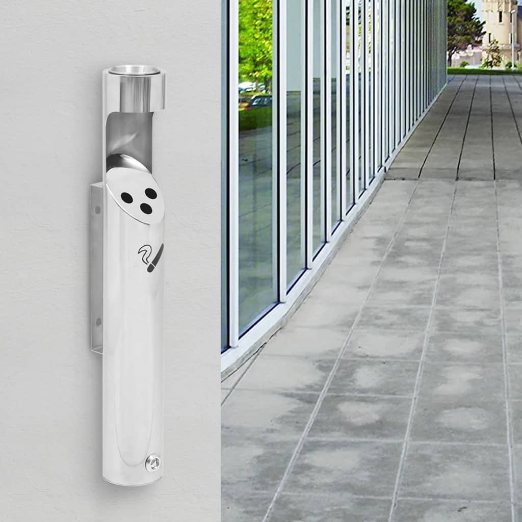 Posacenere da Parete in Acciaio Inox - homemem39