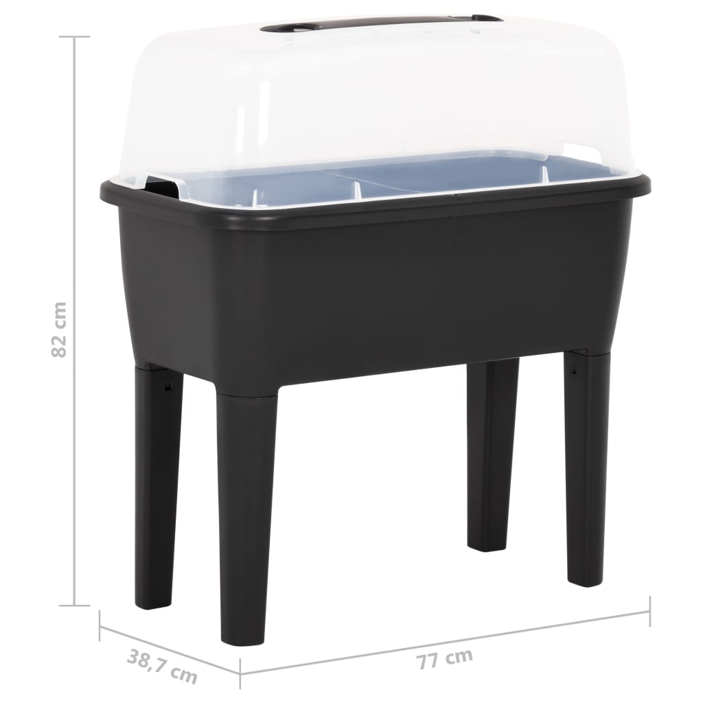 Fioriera Rialzata 77x38,7x82 cm in PP - homemem39