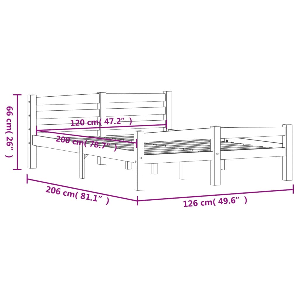 Dormeuse Estraibile senza Materasso Bianca Legno Pino 120x200cm | homemem39