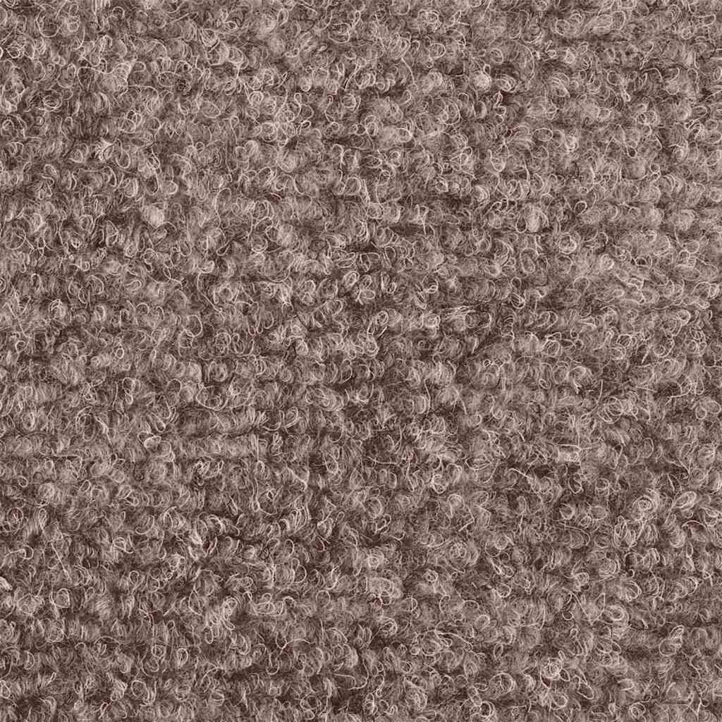 Tappetini per scale autoadesivi 10 pz 56x17x3 cm Marrone Chiaro Semicircolari - homemem39