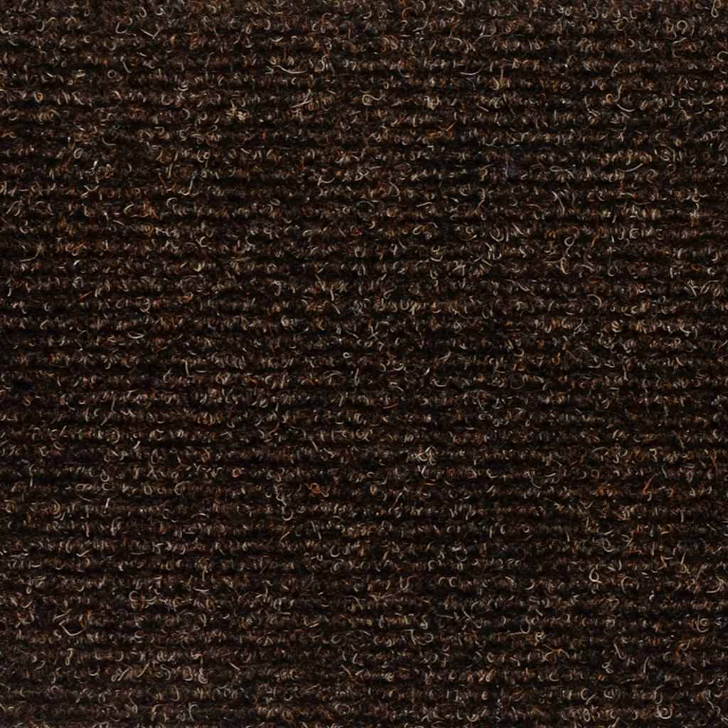 Tappetini per scale autoadesivi 5 pz 56x17x3 cm marrone semicircolari - homemem39