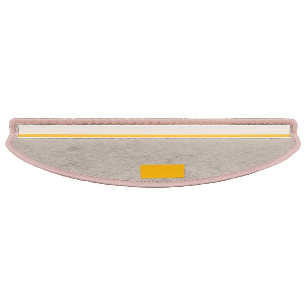 Tappeti Autoadesivi Scale Aspetto Sisal 15pz 65x21x4 cm Rosa - homemem39