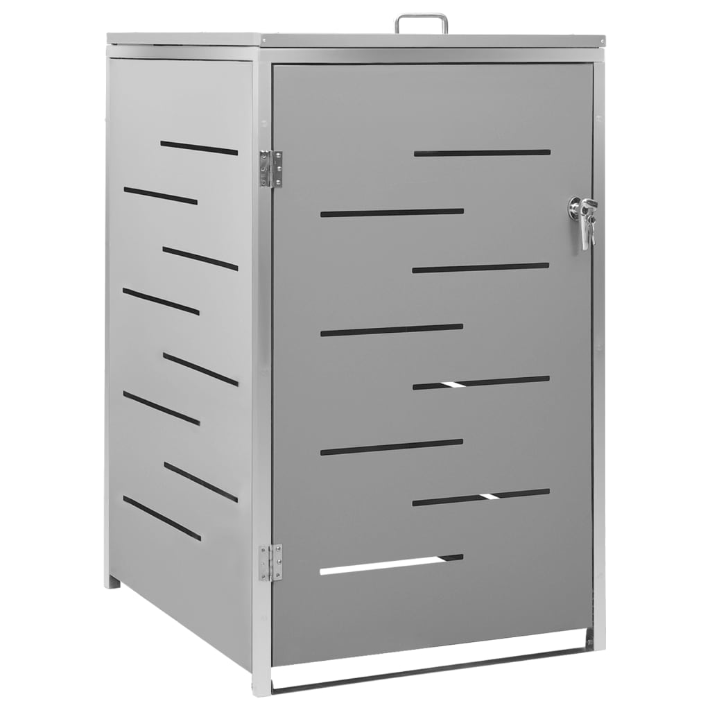 Copribidone per Spazzatura Singolo 69x77,5x112,5cm Acciaio Inox - homemem39