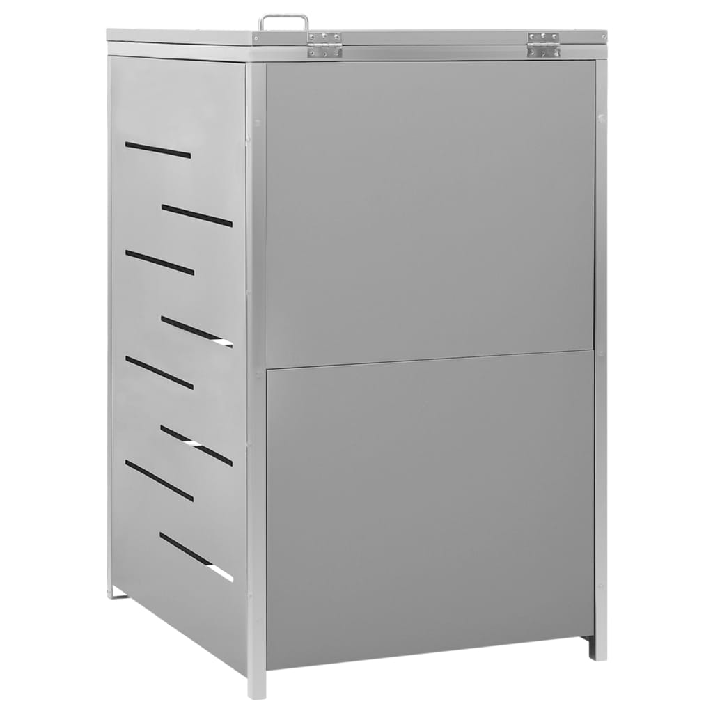 Copribidone per Spazzatura Singolo 69x77,5x112,5cm Acciaio Inox - homemem39