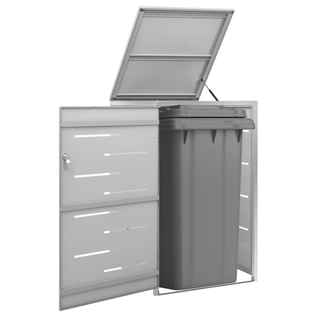 Copribidone per Spazzatura Singolo 69x77,5x112,5cm Acciaio Inox - homemem39