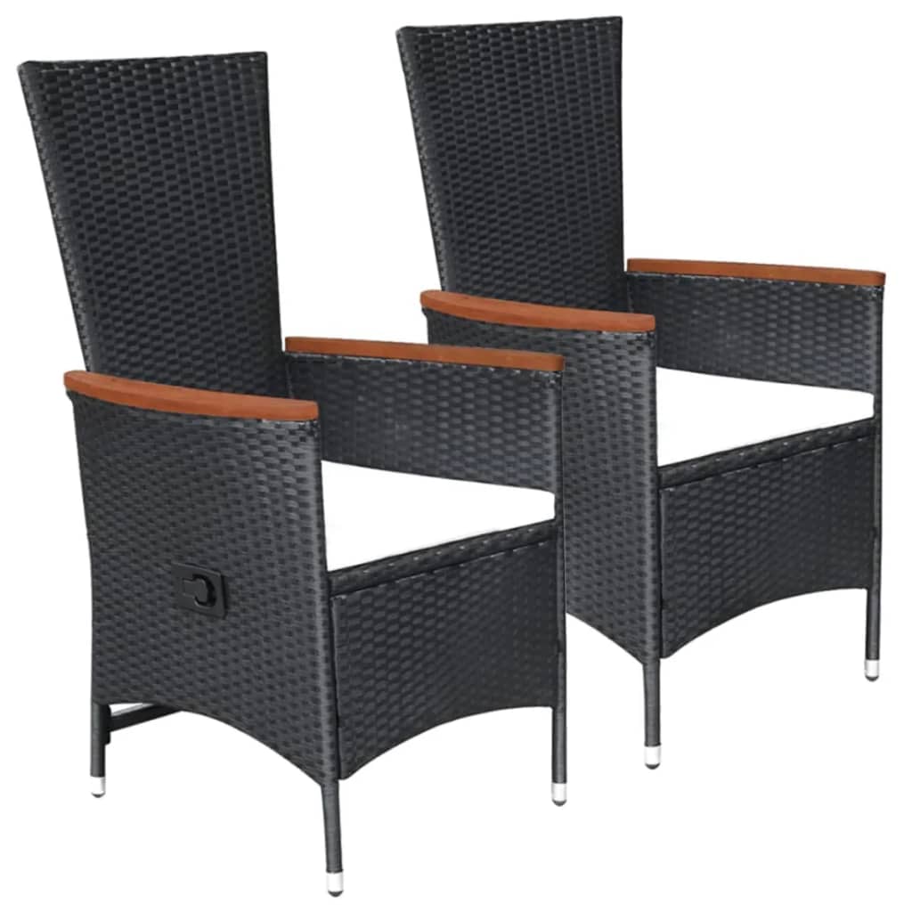 Set Mobili da Pranzo per Giardino 5 pz Nero - homemem39