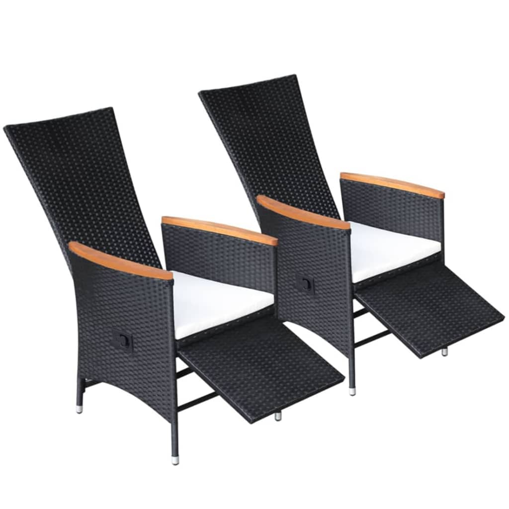 Set Mobili da Pranzo per Giardino 5 pz Nero - homemem39
