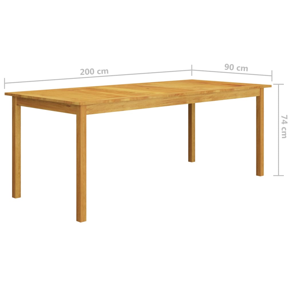 Set da Pranzo da Giardino 9 pz Marrone | homemem39