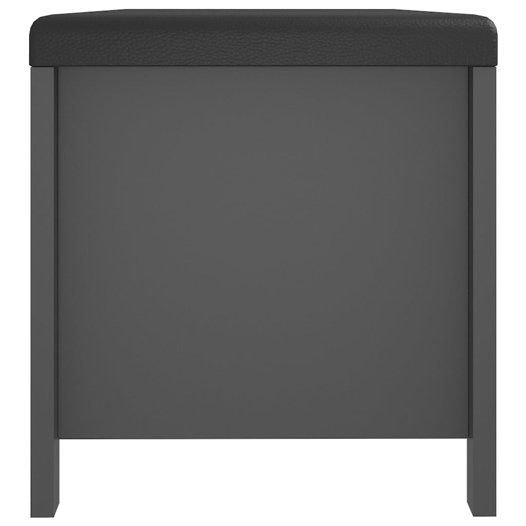 Contenitore con Cuscino Grigio 105x40x45cm Legno Multistrato - homemem39