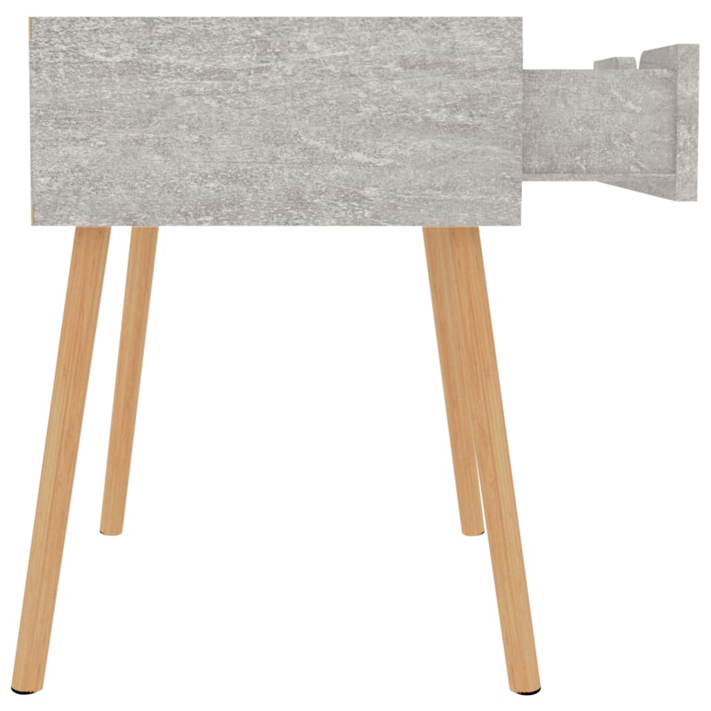 Comodini 2pz Grigio Cemento 40x40x56 cm in Legno Multistrato