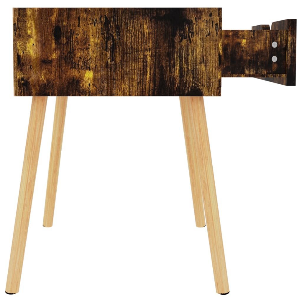 Comodino Rovere Fumo 40x40x56 cm in Legno Multistrato - homemem39