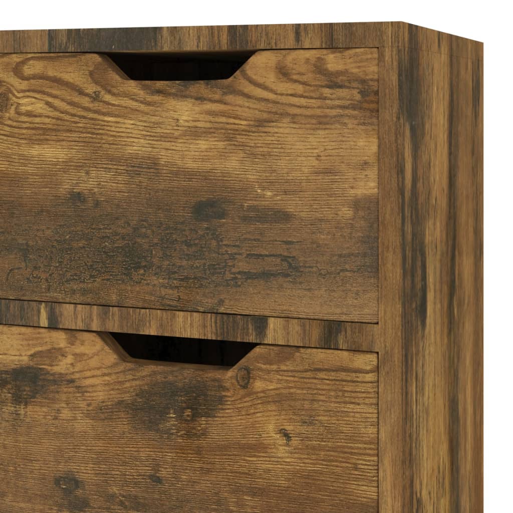 Credenza Rovere Fumo 90x30x72 cm in Legno Multistrato - homemem39