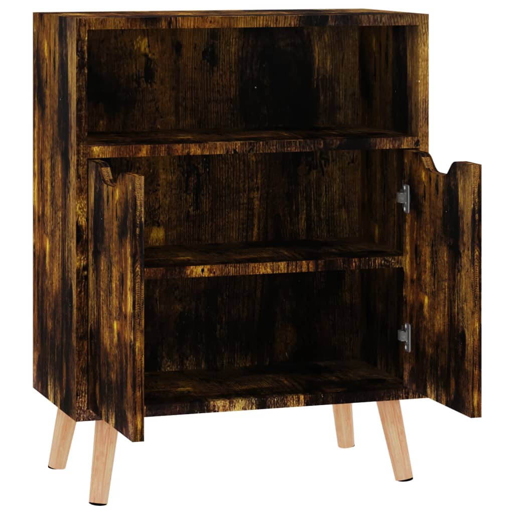 Credenza Rovere Fumo 60x30x72 cm in Legno Multistrato - homemem39