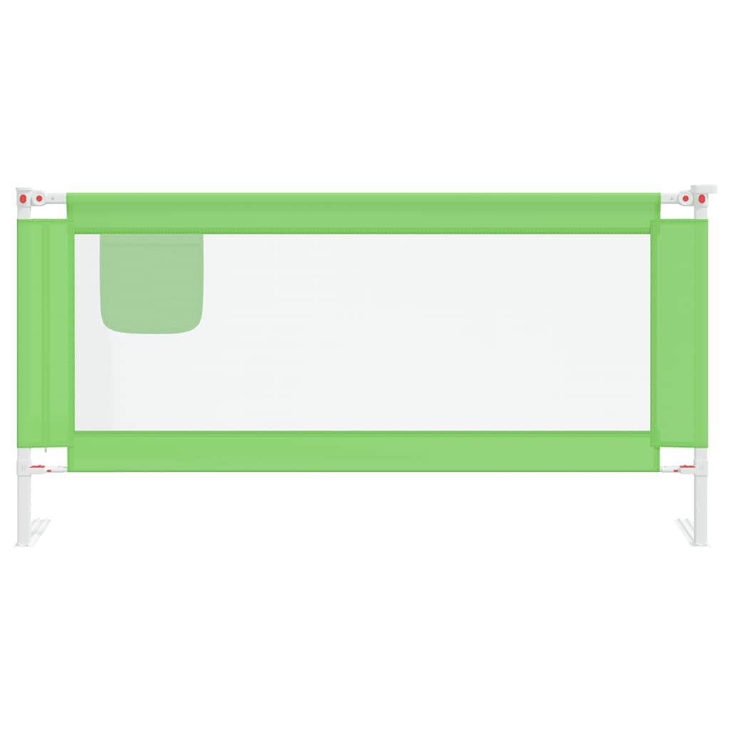 Sponda Letto di Sicurezza per Bambini Verde 180x25cm in Tessuto - homemem39
