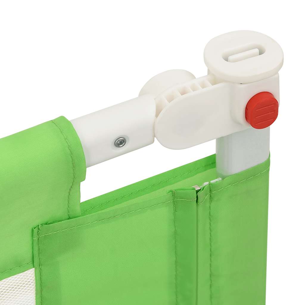 Sponda Letto di Sicurezza per Bambini Verde 180x25cm in Tessuto - homemem39
