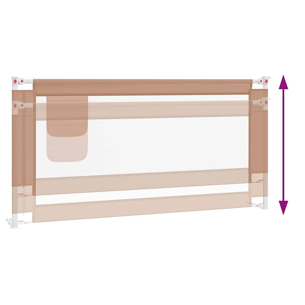 Sponda Letto di Sicurezza per Bambini Talpa 180x25cm in Tessuto - homemem39