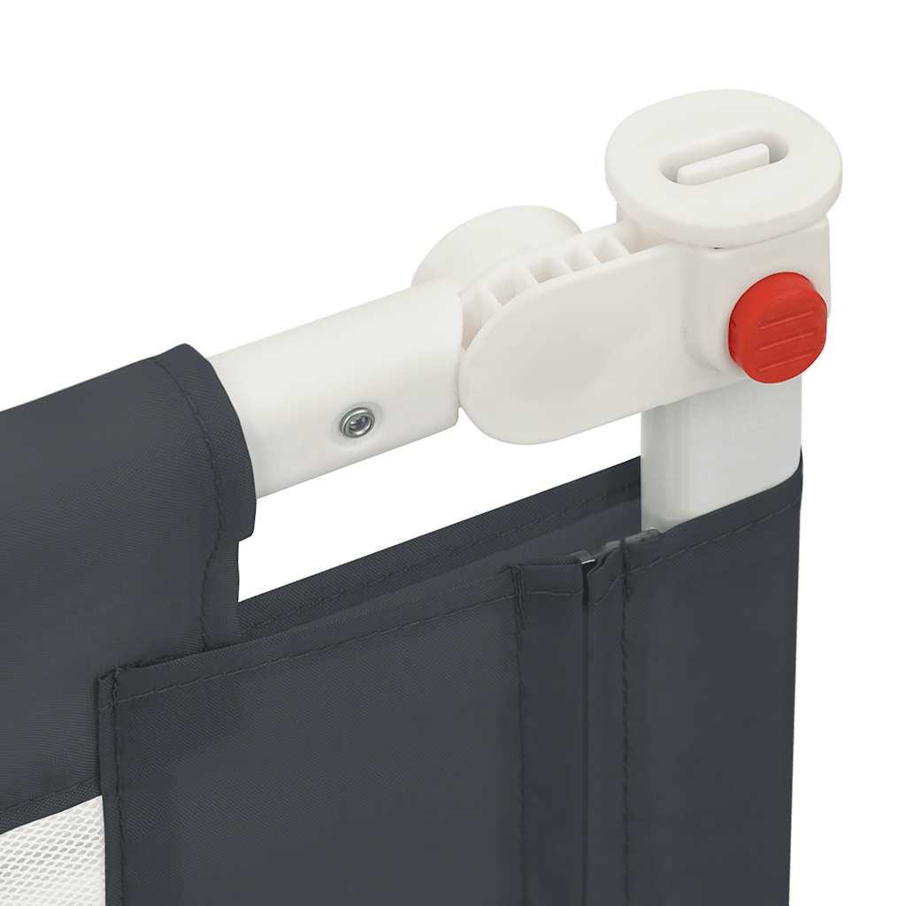 Sponda Letto Sicurezza Bambini Grigio Scuro 90x25 cm Tessuto - homemem39