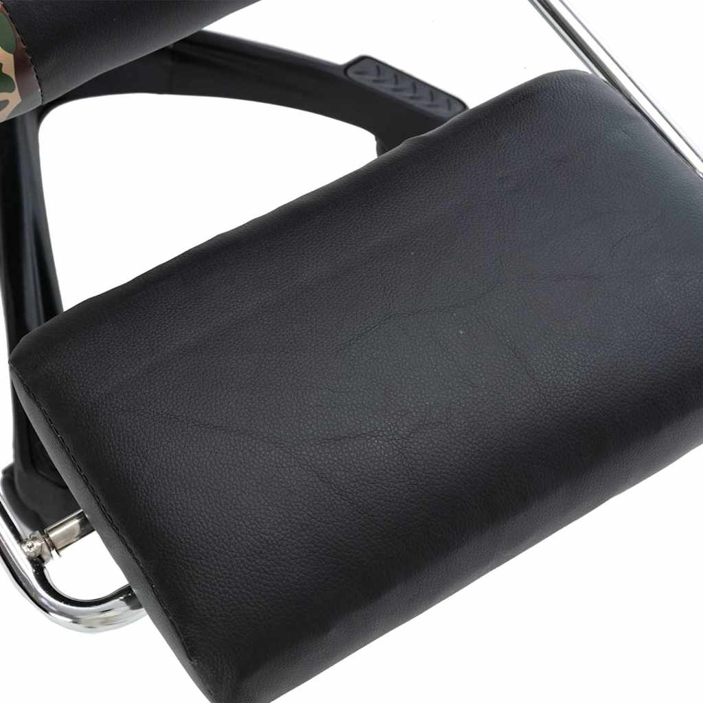 Sedia da Gaming con Poggiapiedi Nera e Mimetica in Similpelle | homemem39