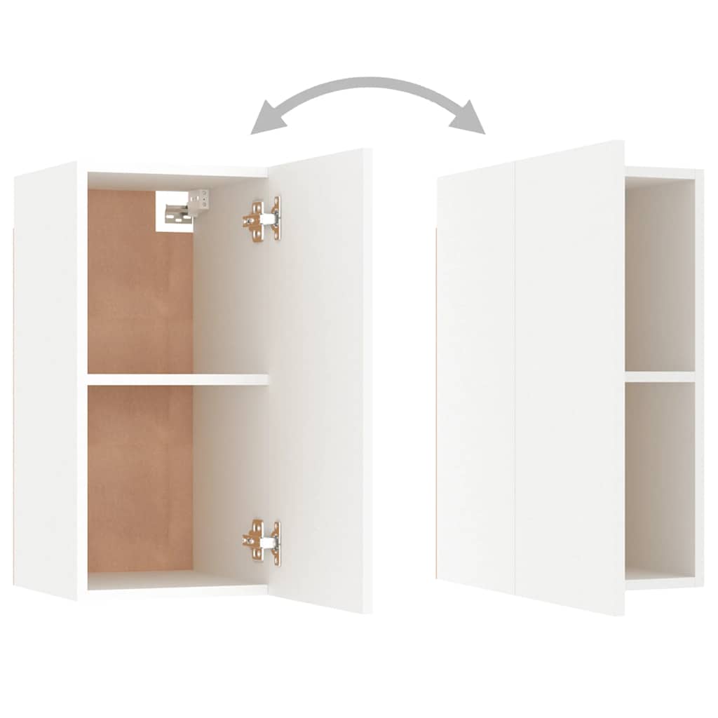 Mobile Porta TV Bianco 30,5x30x60 cm in Legno Multistrato | homemem39