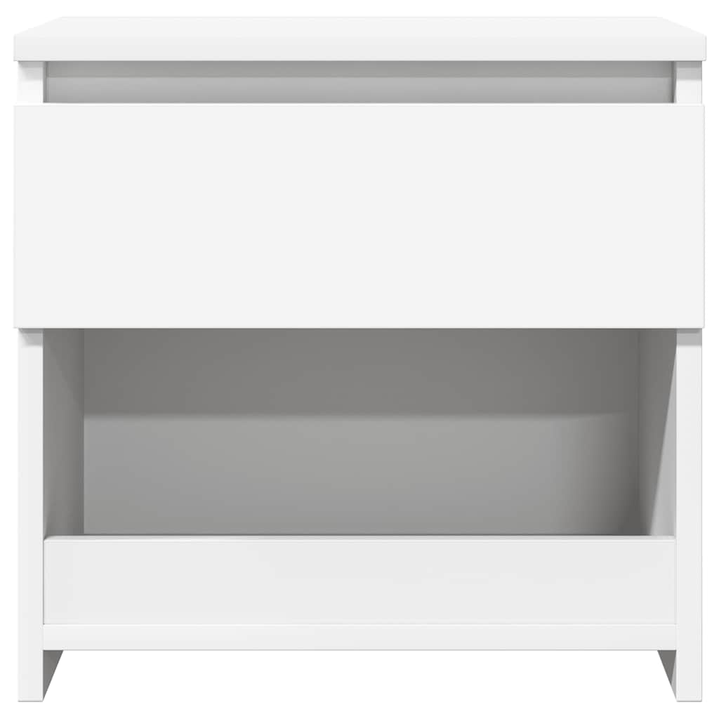 Comodini 2 pz Bianco 40x30x39 cm in Legno Ingegnerizzato - homemem39