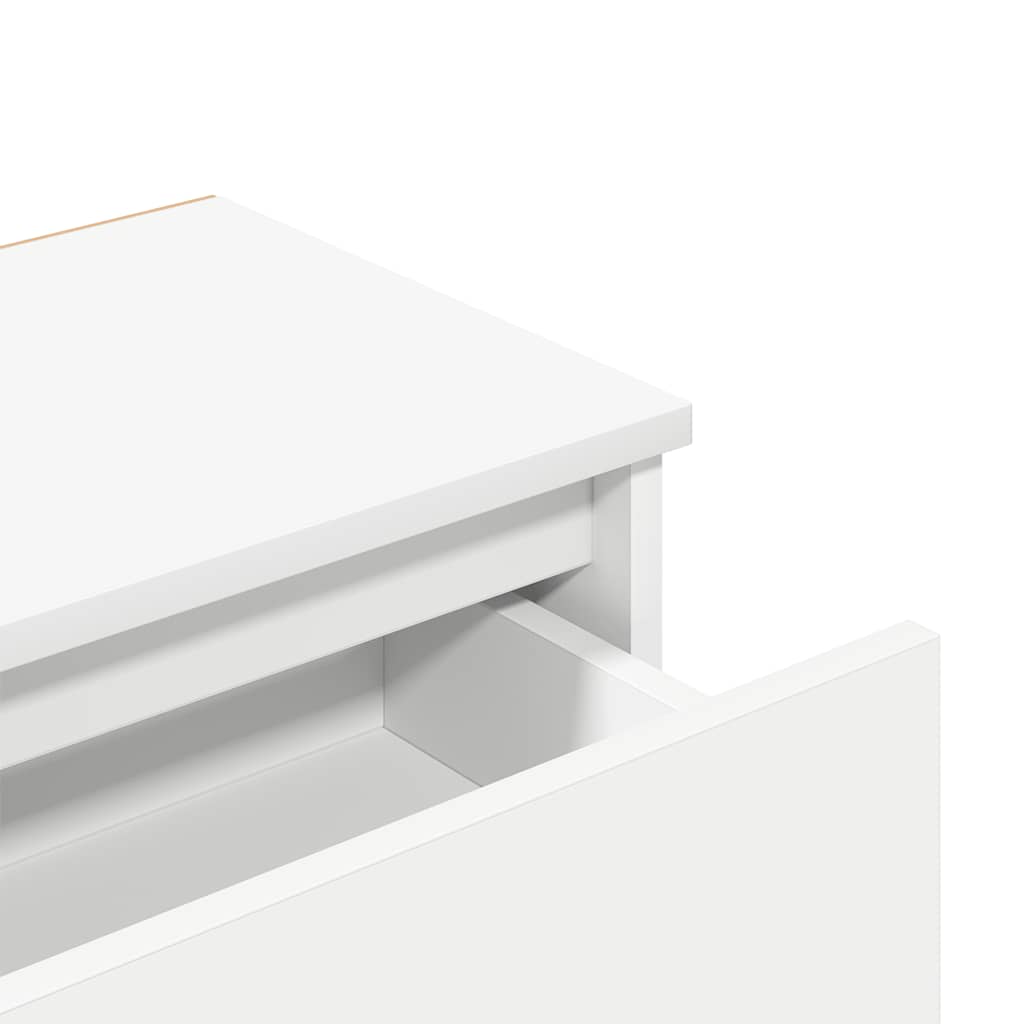 Comodini 2 pz Bianco 40x30x39 cm in Legno Ingegnerizzato - homemem39