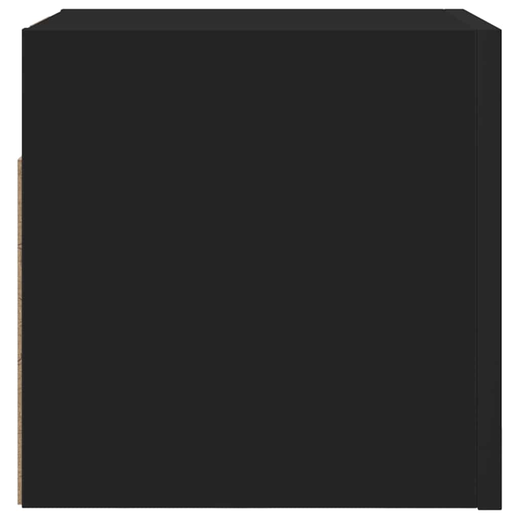 Mobili Porta TV a Parete 2pz Neri 30,5x30x30 cm - homemem39